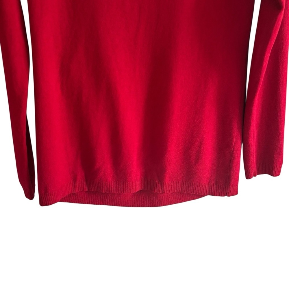 LOFT Cowl Neck Knit Sweater Size Large Long Sleeve Pullover Holiday Cozy Stretch - Picture 7 of 12